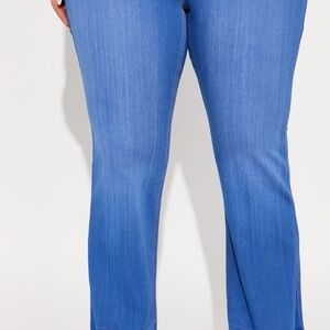 Fashion Nova Blue Flare Jeans
